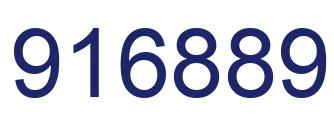 Number 916889 blue image