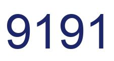 Number 9191 blue image