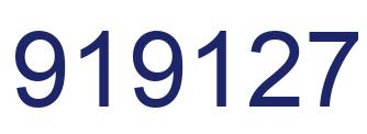 Número 919127 imagen azul