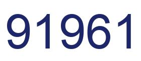 Number 91961 blue image