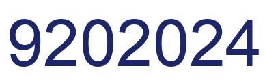 Número 9202024 imagen azul