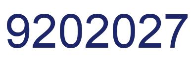 Number 9202027 blue image