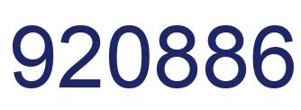 Number 920886 blue image