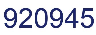 Número 920945 imagen azul