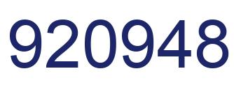 Número 920948 imagen azul