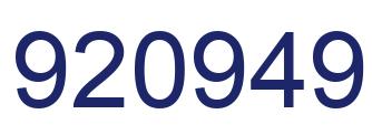 Número 920949 imagen azul