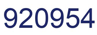 Número 920954 imagen azul