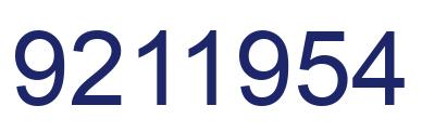 Number 9211954 blue image