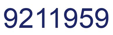 Number 9211959 blue image
