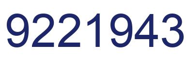 Número 9221943 imagen azul