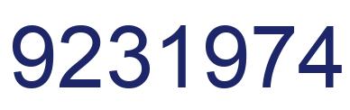 Número 9231974 imagen azul