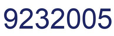 Number 9232005 blue image