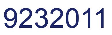 Number 9232011 blue image