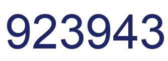 Número 923943 imagen azul