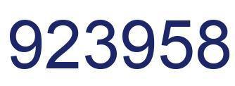 Número 923958 imagen azul