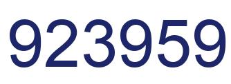 Número 923959 imagen azul
