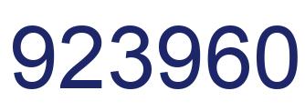 Número 923960 imagen azul
