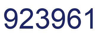Número 923961 imagen azul