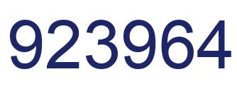 Número 923964 imagen azul