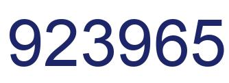 Número 923965 imagen azul