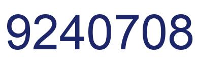 Número 9240708 imagen azul