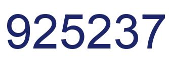 Número 925237 imagen azul
