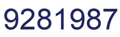 Número 9281987 imagen azul