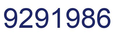 Número 9291986 imagen azul
