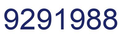 Número 9291988 imagen azul