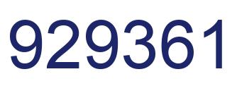 Número 929361 imagen azul