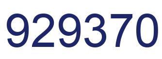 Número 929370 imagen azul
