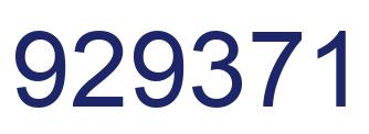 Número 929371 imagen azul
