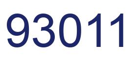 Número 93011 imagen azul