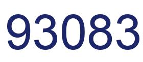 Number 93083 blue image