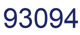 Número 93094 imagen azul