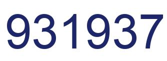 Number 931937 blue image