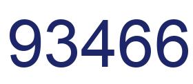 Number 93466 blue image