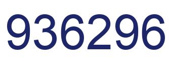 Number 936296 blue image