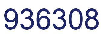 Number 936308 blue image