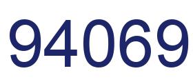 Number 94069 blue image