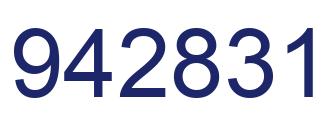 Número 942831 imagen azul