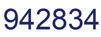 Number 942834 blue image