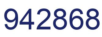 Number 942868 blue image