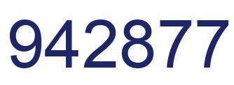 Number 942877 blue image