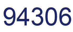 Number 94306 blue image