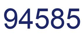 Number 94585 blue image