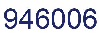 Number 946006 blue image