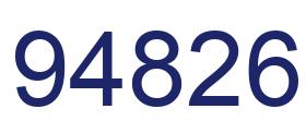 Number 94826 blue image