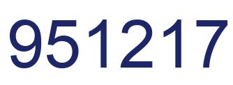 Número 951217 imagen azul