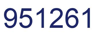 Número 951261 imagen azul